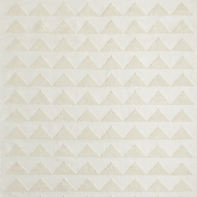 Hi/Low Triangle Pampas Ivory Flatweave Kids Performance Area Rug 6'x9' - image 2 of 12