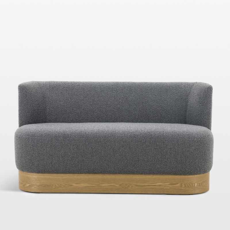 Hicks Grey Upholstered Banquette Dining Bench