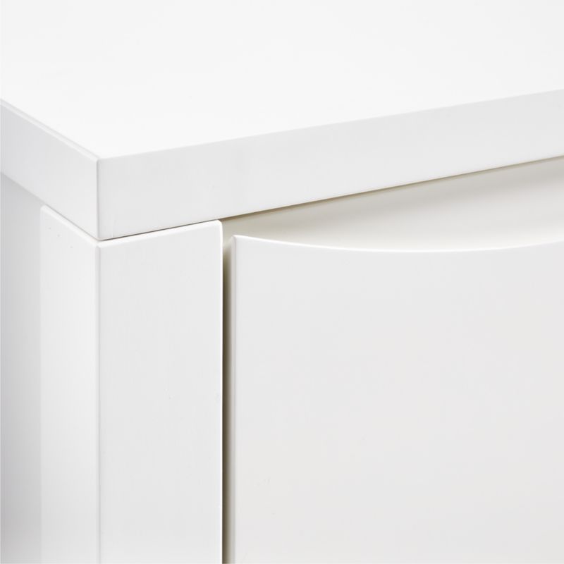 Hilde White Wood Nightstand + Reviews 