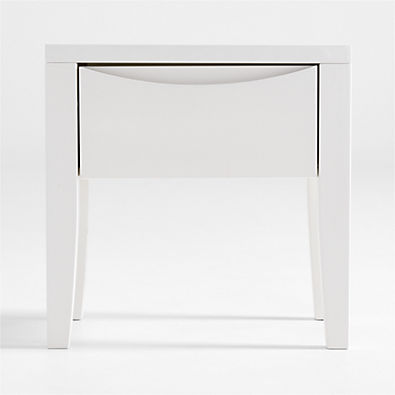 View Hilde White Wood Nightstand details
