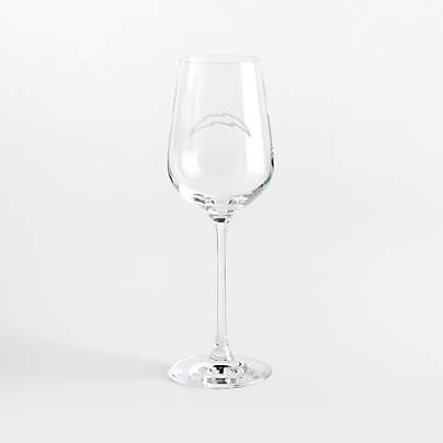 NFL Los Angeles Chargers Hip 14-Oz. White Wine Glass, Set of 4