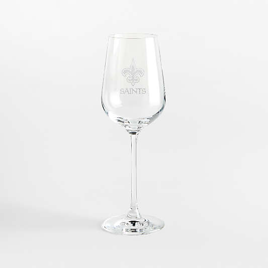 NFL New Orleans Saints Hip 14-Oz. White Wine Glass, Set of 4