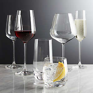 Oversized Hip Wine Glasses, Crate & Barrel