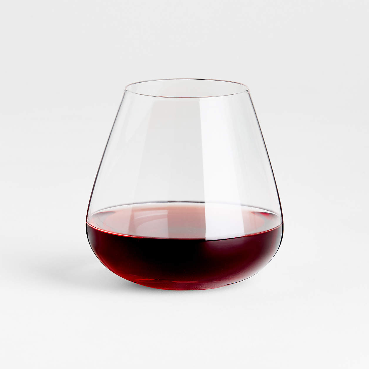 Hip 17-Oz. Large Stemless Red Wine Glass + Reviews | Crate & Barrel