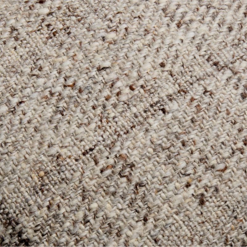 Hilcot Wool 20"x20" Light Grey Throw Pillow Cover with Down-Alternative Insert - image 1 of 4
