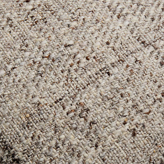 Hilcot Wool 20"x20" Light Grey Throw Pillow Cover