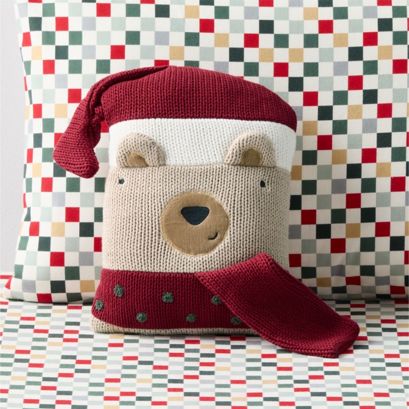 Holiday Bear Kids Throw Pillow - image 2 of 9