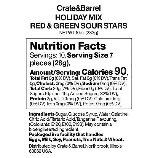 Red & Green Sour Stars