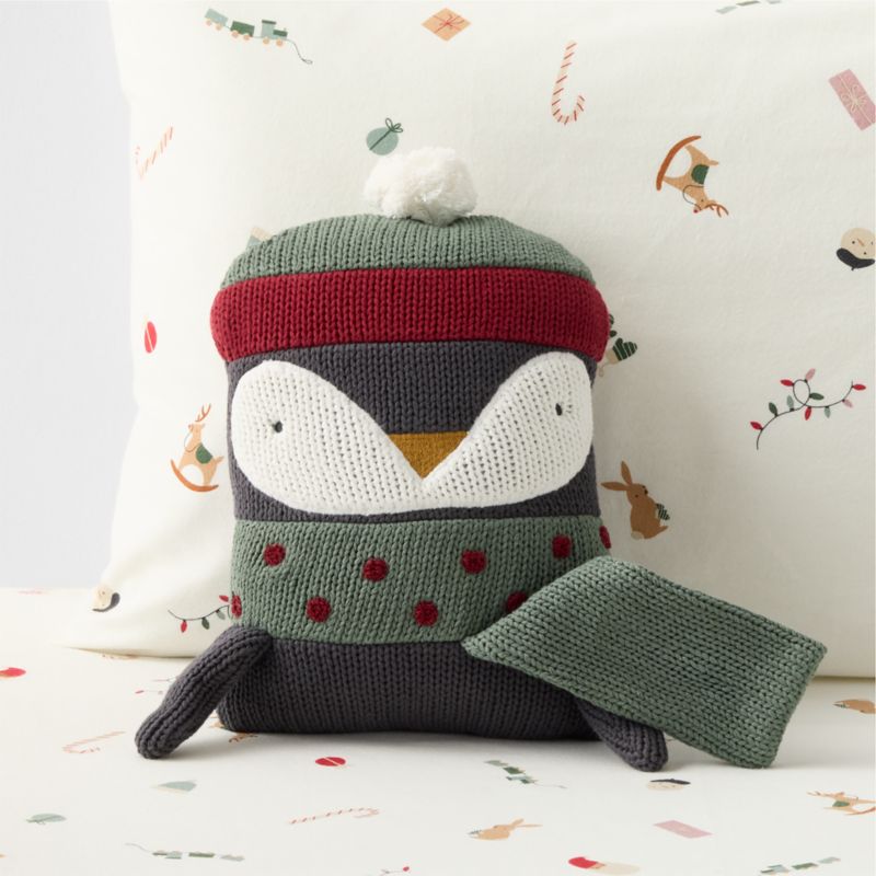 Holiday Penguin Kids Throw Pillow - image 4 of 10