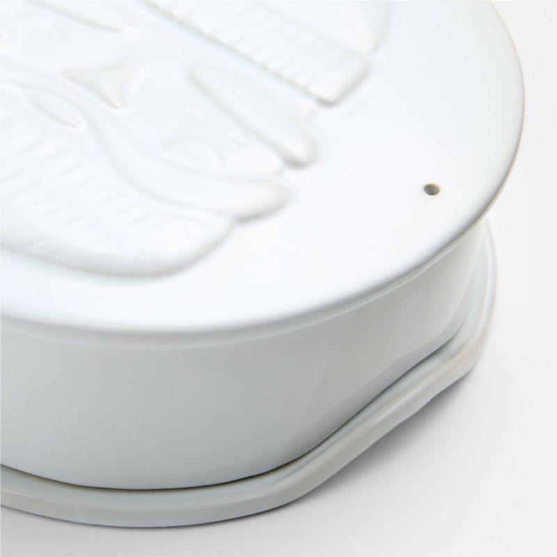 Holiday Santa Stoneware Brie Baking Dish with Lid - image 3 of 4