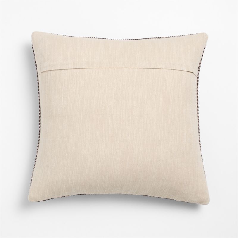 Hillsfield Organic Cotton 20"x20" Deep Burgundy Throw Pillow Cover with Down-Alternative Insert - image 2 of 5