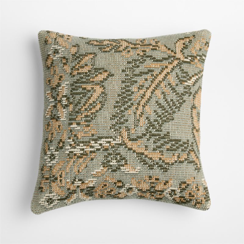 Hillsfield Organic Cotton 20"x20"Shadow Sage Throw Pillow Cover - image 1 of 4