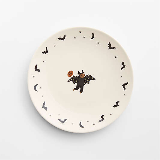 Halloween Bat Melamine Kids Dinner Plate