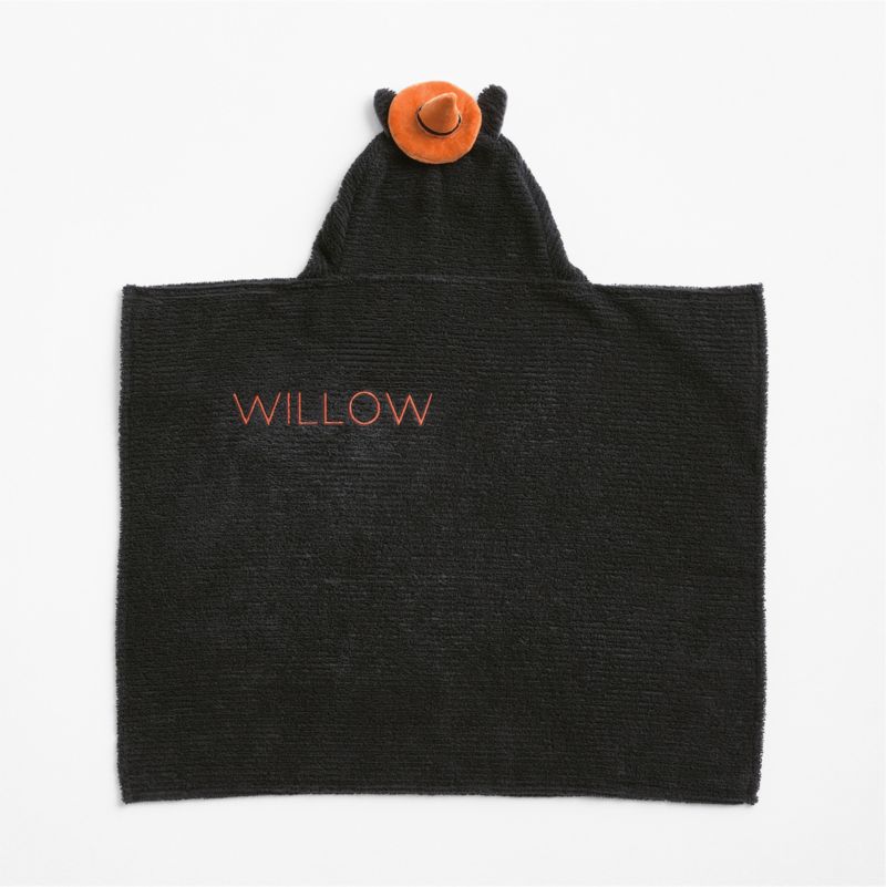 Halloween Cat Organic Cotton Hooded Baby Towel - image 2 of 5