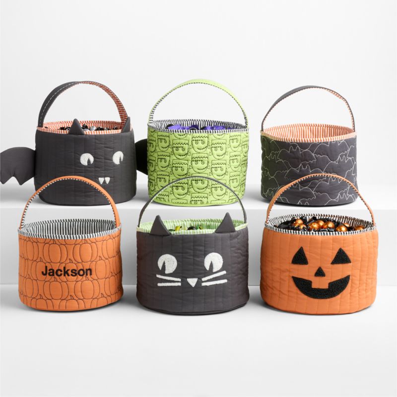 Green Frankenstein Halloween Kids Treat Bag - image 1 of 5