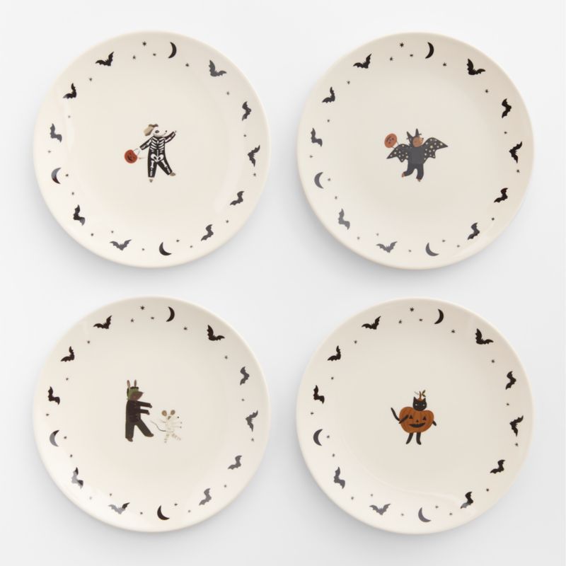 Halloween Skeleton Melamine Kids Dinner Plate - image 1 of 3