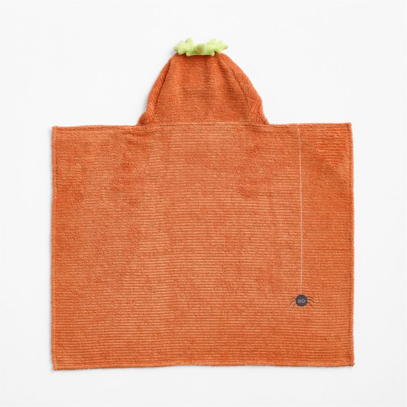 Halloween Pumpkin Organic Cotton Hooded Baby Towel - image 2 of 5