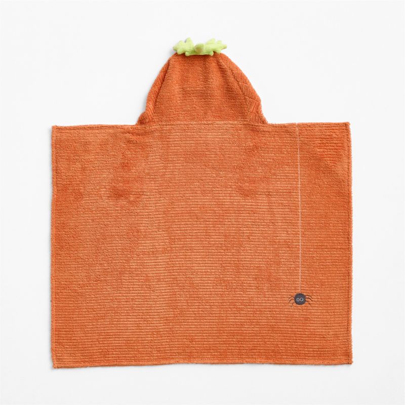 Halloween Pumpkin Organic Cotton Hooded Baby Towel - image 3 of 5