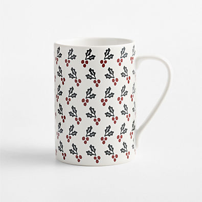 View Holly Berry Block Print 12.75-oz. Mug details