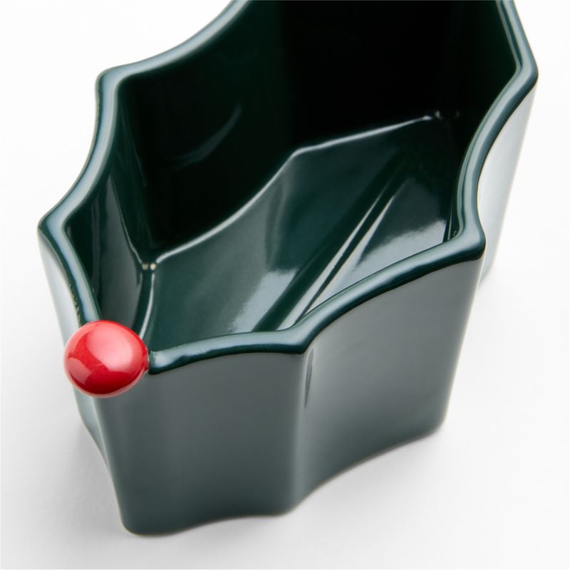 Holly Leaf Ceramic Ramekins, Set of 2 - image 2 of 3