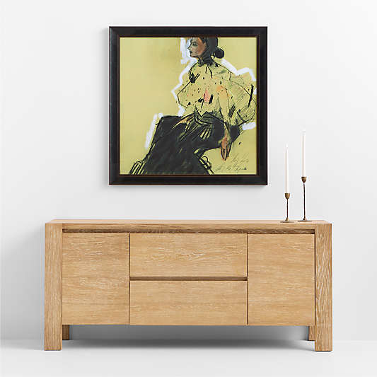 "Hommage Ren Gruau III" by Ute Rathmann 40" x 40" Framed Wall Art Print