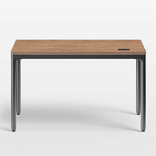 Humanscale ® eFloat Quattro Walnut Adjustable Standing Desk (46"-58")