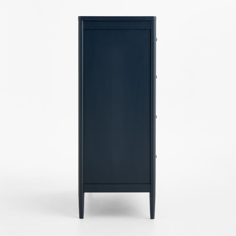 Hampshire 36" Navy Blue Wood Tall 5-Drawer Kids Dresser - image 5 of 11
