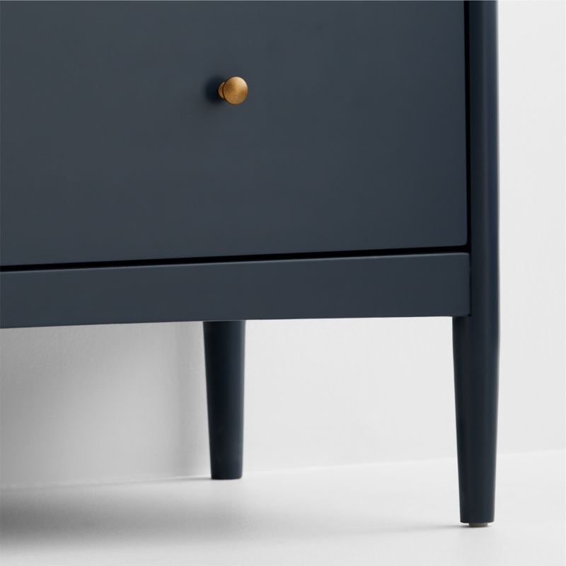 Hampshire 36" Navy Blue Wood Tall 5-Drawer Kids Dresser - image 6 of 11