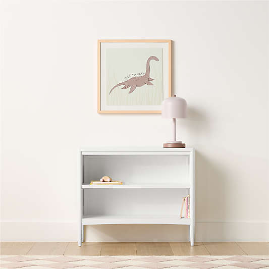 Hampshire 36" White Wood 2-Shelf Small Kids Bookcase