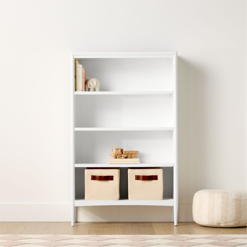 Hampshire 36" White Wood 4-Shelf Tall Kids Bookcase - image 1 of 8