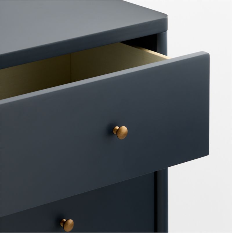 Hampshire 50" Navy Blue Wood Wide 6-Drawer Kids Dresser - image 4 of 11