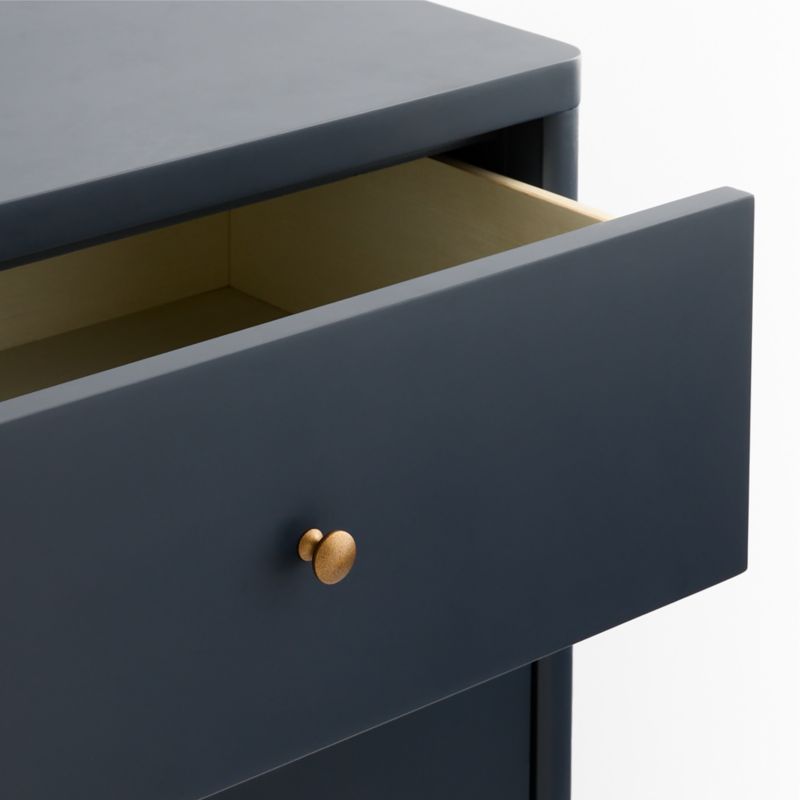 Hampshire 27" Navy Blue Wood 2-Tier Kids Wall Shelf - image 3 of 10