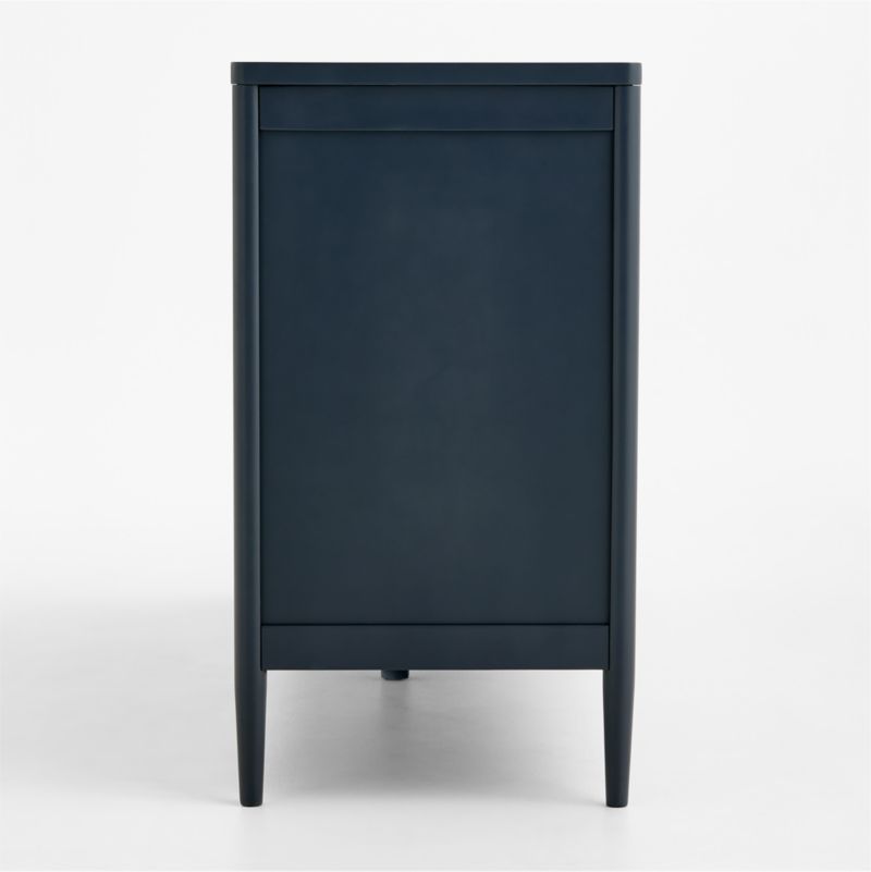 Hampshire 27" Navy Blue Wood 2-Tier Kids Wall Shelf - image 4 of 10