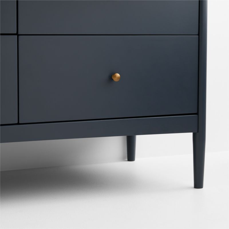 Hampshire 27" Navy Blue Wood 2-Tier Kids Wall Shelf - image 5 of 10