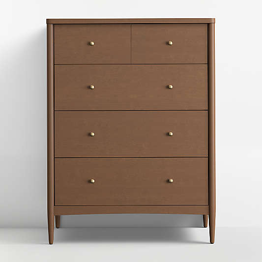 Hampshire Natural Brown Wood Tall 7-Drawer Kids Dresser