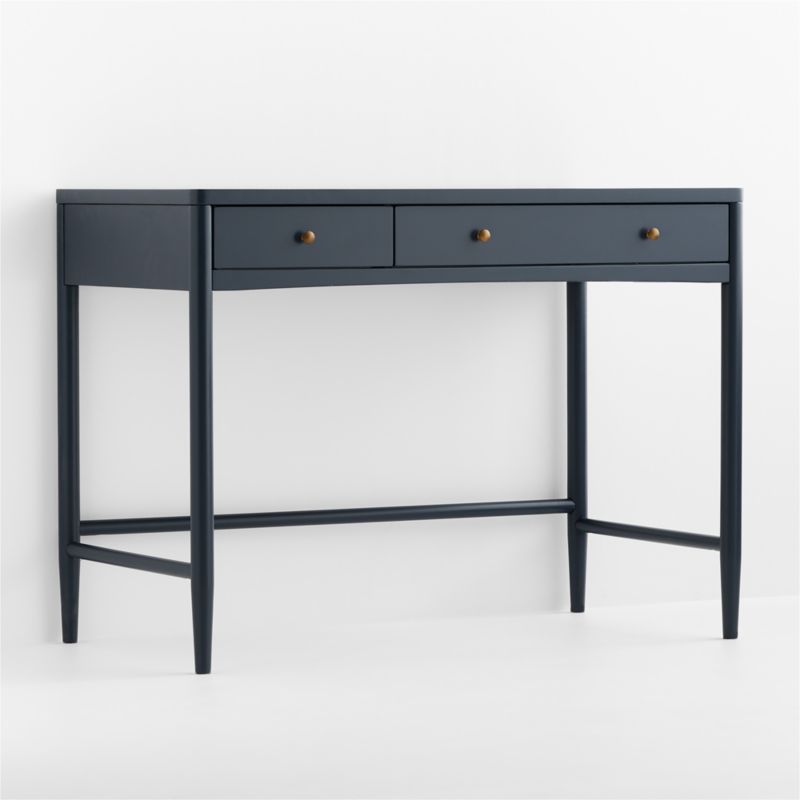 Hampshire 42" Navy Blue Wood 2-Drawer Kids Desk - image 3 of 10