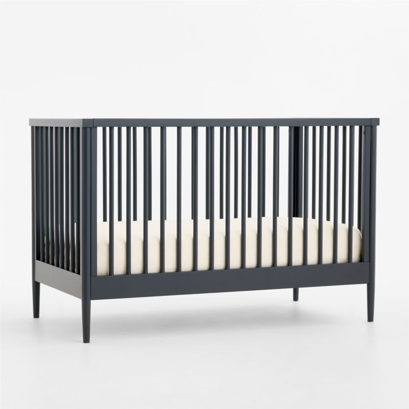 Hampshire Navy Blue Wood Convertible Baby Crib - image 5 of 11