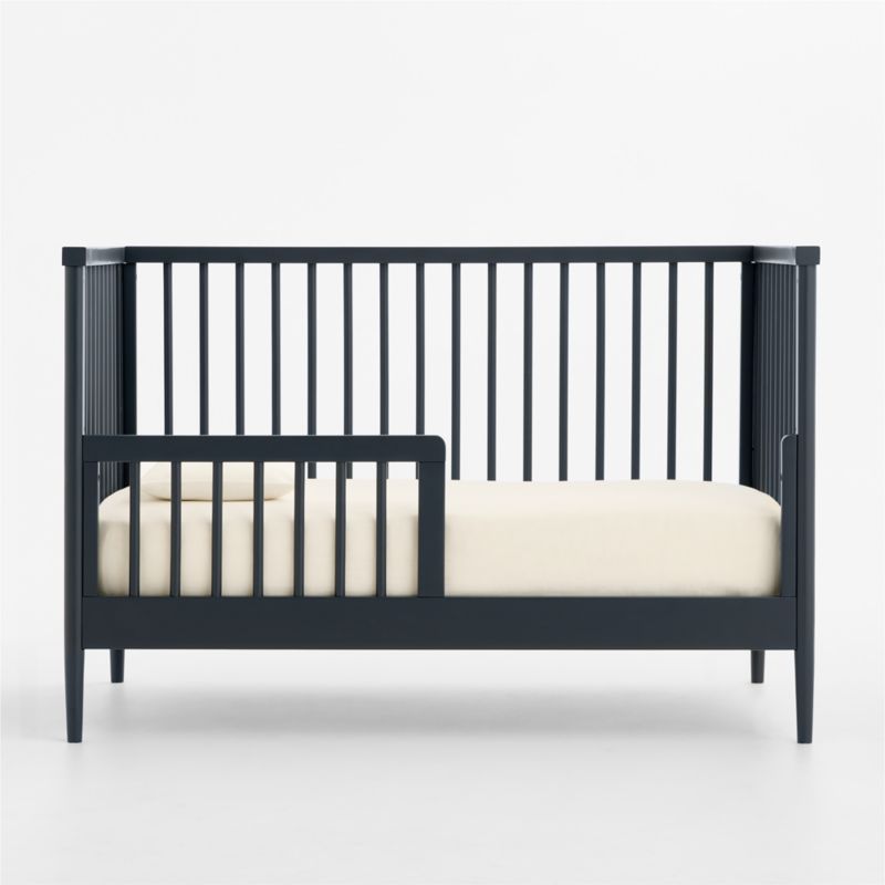Hampshire Navy Blue Wood Convertible Baby Crib and Toddler Rail - image 2 of 12