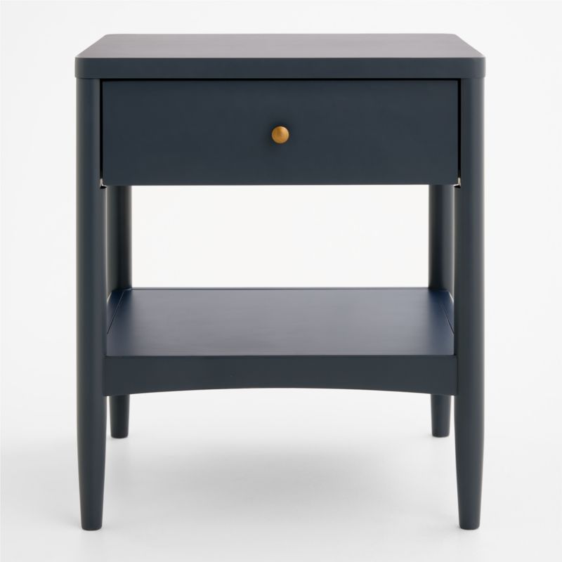 Hampshire 20" Navy Blue Wood Kids Nightstand with Drawer - image 2 of 9