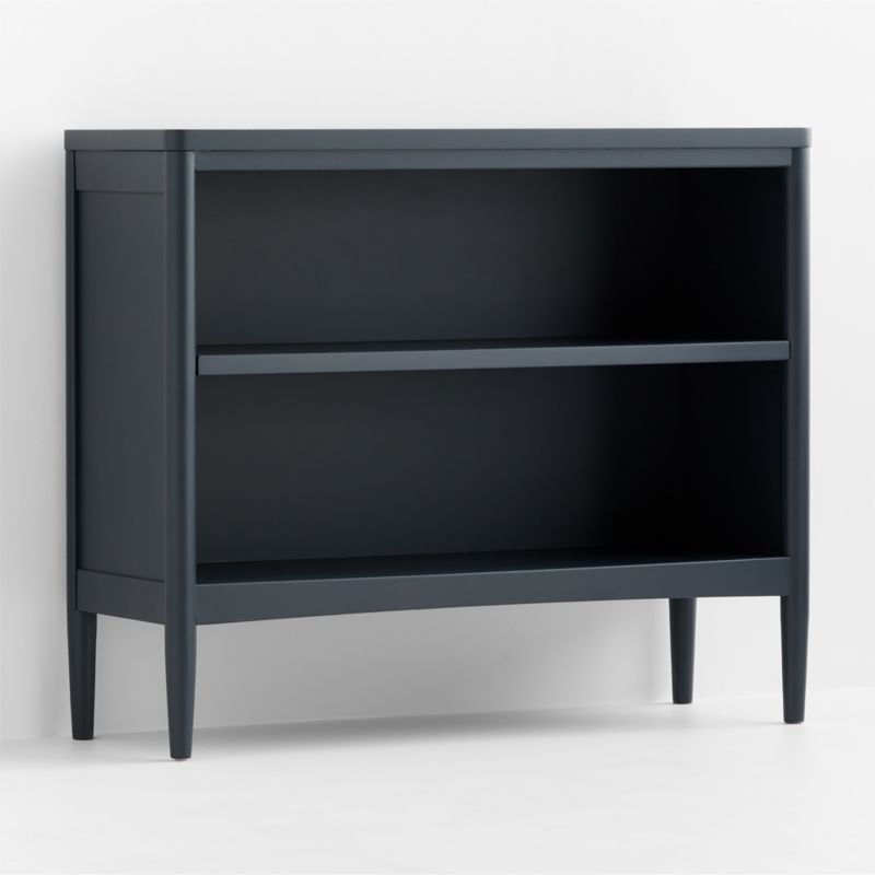 Hampshire 36" Navy Blue Wood Small 2-Shelf Kids Bookcase - image 3 of 9