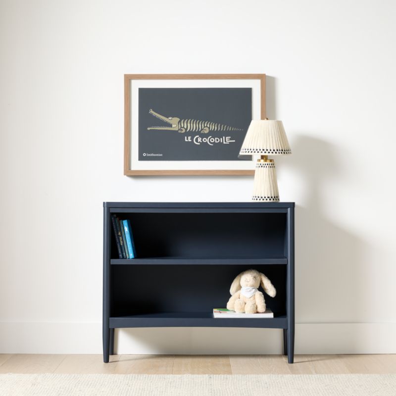 Hampshire 36" Navy Blue Wood Small 2-Shelf Kids Bookcase - image 2 of 9