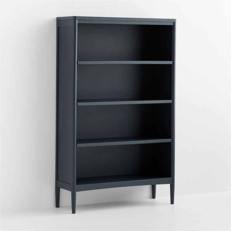 Hampshire 36" Navy Blue Wood Tall 4-Shelf Kids Bookcase - image 2 of 8
