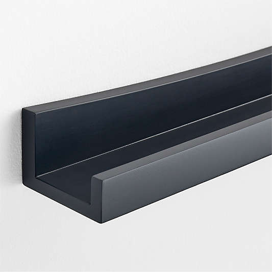Hampshire Navy Blue Wood Kids Book Ledge Shelf