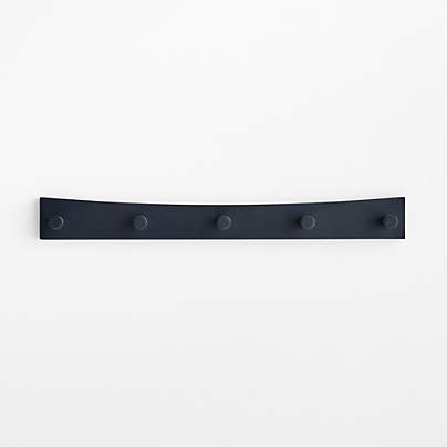 Hampshire Navy Blue Wood Kids Wall Hooks