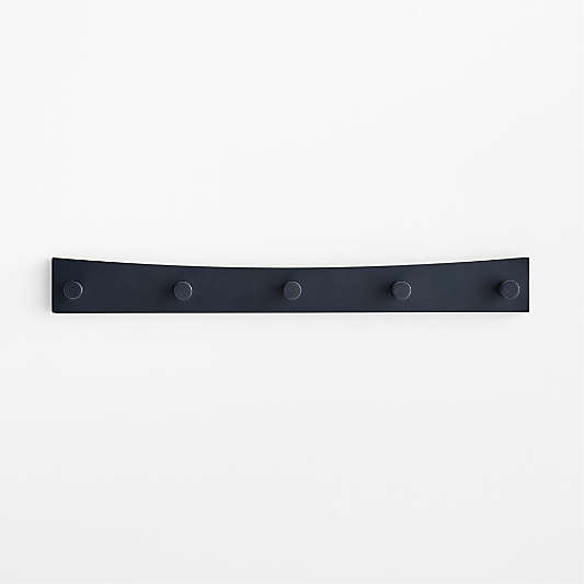 Hampshire Navy Blue Wood Kids Wall Hooks