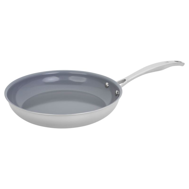 HENCKELS ® Clad H3 2-Piece 8"+10" Stainless Steel Ceramic Nonstick Fry Pan Set - image 3 of 5