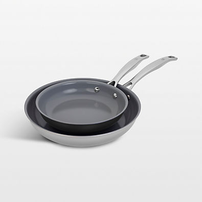 View HENCKELS ® Clad H3 2-Piece 8"+10" Stainless Steel Ceramic Nonstick Fry Pan Set details