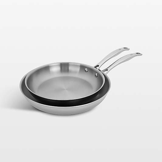 HENCKELS ® Clad H3 2-Piece 10"+12" Stainless Steel Fry Pan Set