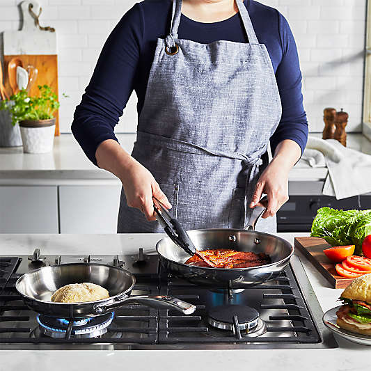 HENCKELS ® Clad H3 8" and 10" Stainless Steel Fry Pan Set