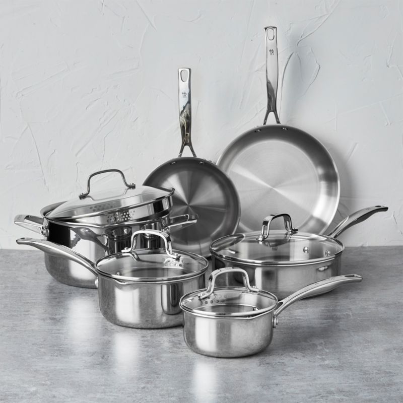 HENCKELS Clad H3 10-Piece Stainless Steel Cookware Set + Reviews ...